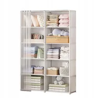 Modularer klappbarer Kleiderschrank Kleiderbügel Kleiderschrank Metall 155x28x80 cm