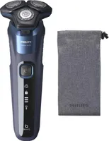 Golarka elektryczna Philips SHAVER Series 5000 Wet & Dry z ostrzami SteelPrecision PHILIPS Kolor produktu: Modry, System golenia: Rotacyjny