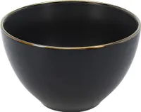 Vilde keramická miska | polievková miska | šalátová miska čierna 14 cm 750 ml
