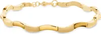 Boccia Titanium Armband gelbgoldplattiert 0370-06