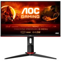 AOC G2 C24G2AE/BK, 59,9 cm (23,6"), 1920 x 1080 pixelov, Full HD, LED, 1 ms, čierna, červená