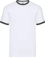 Fruit of the Loom - T-Shirt für Herren RW9801 (L) (Weiß/Schwarz)