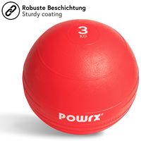Powrx Slamball/Medizinball 3-20 Kg (3 Kg/Rot