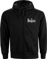 The Beatles - Hoodie mit durchgehendem Reißverschluss für Damen RO1410 (M) (Schwarz)