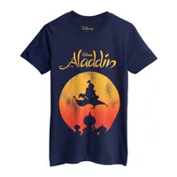 Aladdin - T-Shirt für Herren  kurzärmlig NS7452 (S) (Blau)