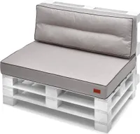 Palettenkissen 120 x 80 cm  Set Sitzkissen + Rückenkissen 120x40 cm Palettenmöbel