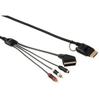 Hama "HQ" RGB Scart/S-Video Cable for Xbox 360 Elite, 3m, 3 m, Schwarz, RGB Scart/S-video