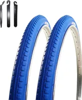 2 x Kenda K-142 Fahrradreifen Blau 40-635 (28 x 1 1/2) inkl. maxxi4you Reifenheber