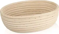 Orion Gärkörbchen Brotteig Gärkorb Brotform aus Rattan für ovales Brot 24x18,5cm