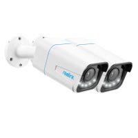 Reolink 4K Smarte PoE IP Kamera Outdoor mit Personen-/Autoerkennung, 5X optischer Zoom Überwachungskamera Aussen, Spotlight, Farbige Nachtsicht, Zwei-Wege-Audio, Micro SD-Kartensteckplatz, RLC-811A(2Pack)