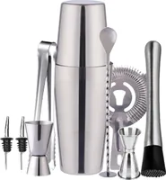 INF Koktejlový set Dvojitý šejker 750ml Nerezová oceľ Silver 10 dielov