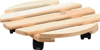 Kesper Pflanzenroller 35 cm rund Holz Untersetzer Blumenroller