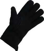 Finger Handschuhe aus Lammfell mit Veloursleder Schwarz S (7) Handumfang ca.17cm