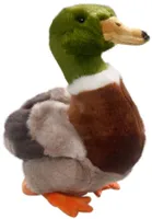 Uni-Toys - Ente mit Stimme - 16 cm (Länge) - Plüsch-Vogel
