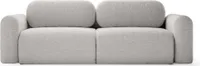 MEBLITO Sofa Carpin Schlaffunktion Bettkasten Couch Sofagarnitur Bettsofa Hellgrau (Anthology 15)
