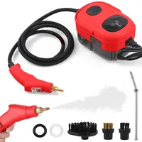 vysokotlakový parný čistič 2500 W, 1100 ml, 3 bary, prenosný s 3 kefovými hlavicami na starostlivosť o auto(AU zástrčkaRed)