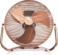 Brandson Windmaschine, Bodenventilator 200W, Standventilator, Ventilator, hoher Luftdurchsatz, neigbar, 53,5 cm Durchmesser, Tragegriff, , Retro, Kupfer