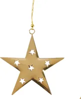 Weihnachtsanhänger Weihnachtsdeko Stern Gold