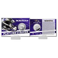 NFL Team History Silver Coin Card - Baltimore Ravens