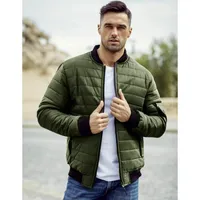 Dstreet Herren-Bomber Aizaro grün XXL
