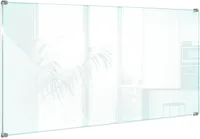 Transparente Glasplatte Küche – Klarglas – Dekorative – 6mm ESG Sicherheitsglas – Glas Spritzschutz – 100x50 cm