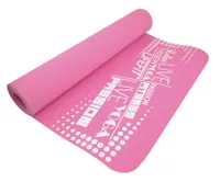 LIFEFIT® YOGA MAT TPE, 183x61x0,4cm, ružová