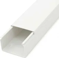 10m Kabelkanal Weiß Selbstklebend, 6,0 x 4,0 x 100 cm / 10 x 1m