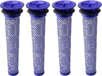 Wessper 4 Stück Waschbar Pre Motor Stick Filter Zubehör für Dyson DC58 DC59 DC61 DC62 DC74 V6 V7 V8 Staubsaugerzubehör