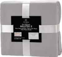 Milutek koc polarowy 130x170 jasnoszary