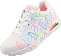 Skechers 155507 Uno Spread The Love - Damen Sneaker - WPTQ-Weiß, Größe:40 EU