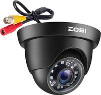 ZOSI HD 2MP 4in1 Außen Dome Video Überwachungskamera mit OSD Taste, Videoausgang in 1080P TVI/CVI/AHD/960H