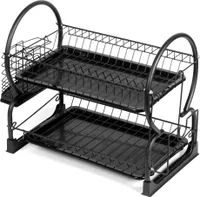 2-Stufige Geschirrtrockner Geschirrständer 56X25X39Cm Brunbeste Bb-3408