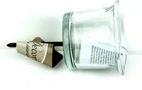 Teelichthalter Transparent - Glas & Metall Ø 6 x 10 cm  FWK