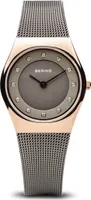 BERING Classic Damenuhr grau/roségoldfarben 11927-369