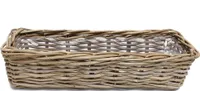 Pflanzkasten Rattan groß Pflanzschale Pflanzkorb Blumentopf Pflanztopf Übertopf
