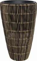 TrendLine Polyrattan Pflanztopf Ø26x42cm mit Einsatz