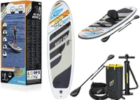Bestway® Hydro-Force™ SUP Allround Board-Set White Cap mit Sitz 305 x 84 x 12 cm