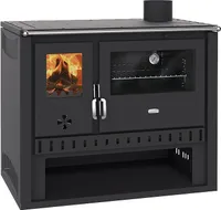Kochen Kaminofen Holzofen mit Backofen Prity GT FS S Black