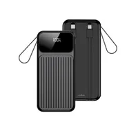 Maxlife Powerbank ze zintegrowanym kablem MXPB-06 PD QC 22,5 W 10000 mAh czarny