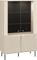 Vitrine Vitrinenschrank Beistellschrank ALVA 03 kaschmir