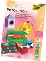folia Fotokartonblock, DIN A3, farbig sortiert