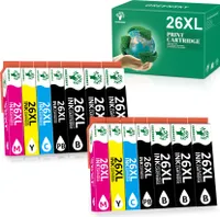 14er Greensky 26XL Druckerpatronen Kompatibel für Epson 26XL T2621 T2631-T2634 Druckerpatronen für Epson Expression Premium XP-510 XP-520 XP-600 XP-605 XP-610 XP-615 XP-620 XP-625 XP-700 XP-710 XP-720 XP-800 XP-810 XP-820