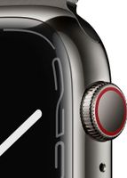 Apple Watch 7 4G 45mm řemínek z nerezové oceli Milanaise Graphite MKL33 (Velmi dobré)