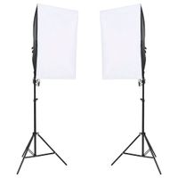 vidaXL Fotostudio-Set mit Beleuchtung und Hintergrund