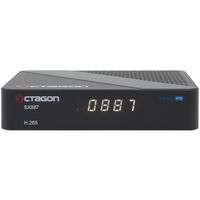 OCTAGON SX887 Full HD Linux IP-Receiver (1080p, H.265, LAN, HDMI, IP-Mediaplayer, schwarz)