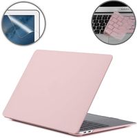 3in1 Kit Hard Shell Case + Keyboard Cover + Screen Protector for Apple Macbook 12 inch with Retina Display (Model A1534) - Rose