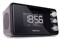 AudioAffairs Radiowecker mit PLL UKW Lautsprecher, 2 Weckzeiten mit Snooze-, Nap- und Sleep-Timer