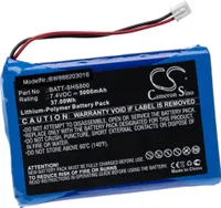 vhbw Akku Ersatz für Siglent BATT-SHS800 für Messgerät (5000 mAh, 7,4 V, Li-Polymer)