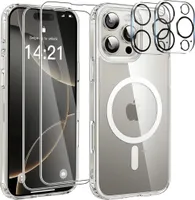 Hülle für iPhone 16 Pro MagSafe 2X Schutzglas 2X Kameraschutz Panzerglas Silikon 9H