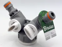 Bradas 2-Wege-Ventil WHITE LINE mit Hahnanschluss 1" - 3,4"